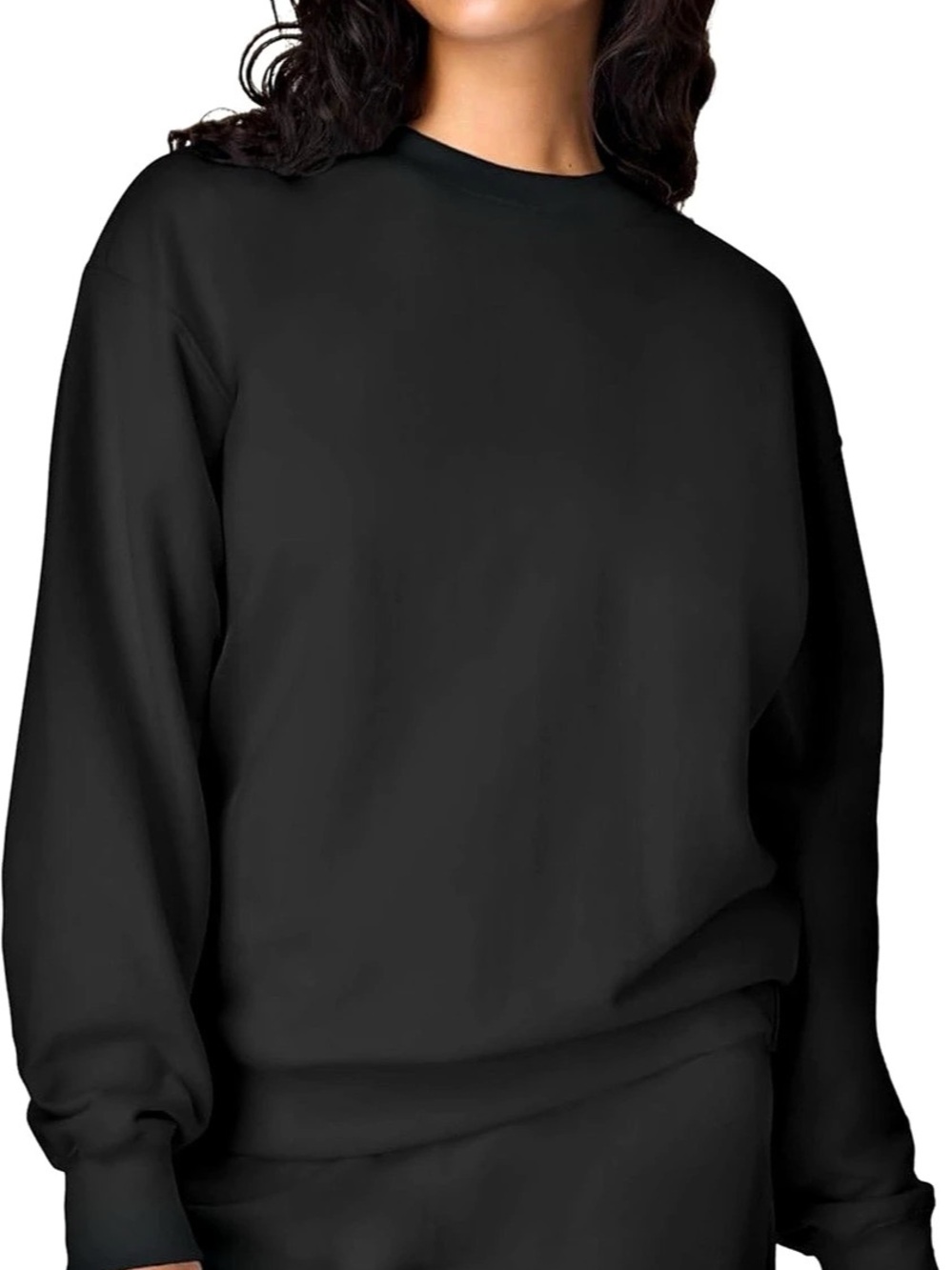 Crew Black Long Sleeve Sweatshirt